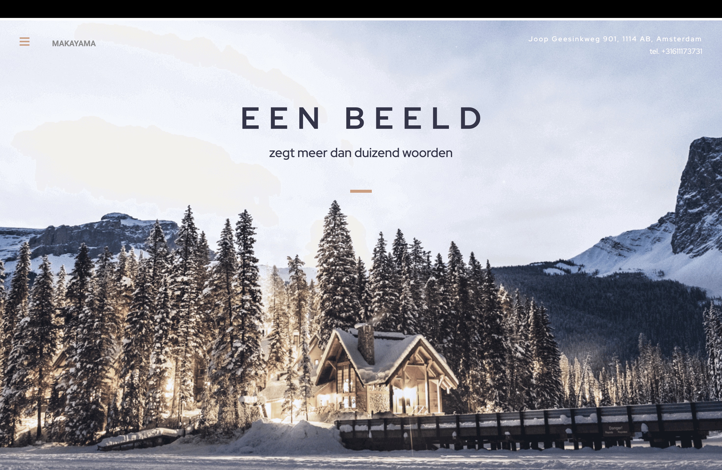 Website-ontwerp voor mediabedrijf Makayama